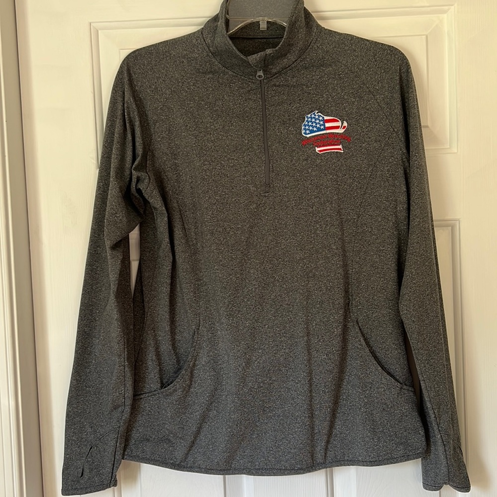 Ladies 3/4 zip sport pullover
